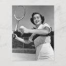 Search for vintage tennis postcards Black and white