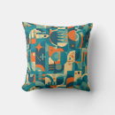Search for teal geometric cushions Orange and teal