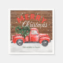 Search for red truck napkins Farmhouse christmas