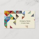 Search for triangle business cards Blue