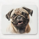 Search for pug lover mousepads Cartoon