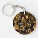Search for steampunk gears key rings Black