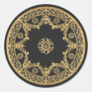 Search for black mandala stickers Black and gold