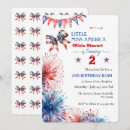 Search for red white blue birthday invitations Coquette