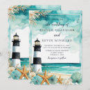 Search for lighthouse wedding invitations Watercolor