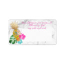 Search for aloha return address labels Hibiscus