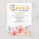 Search for pink gold pumpkin baby shower invitations Pumpkins