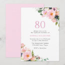 Search for 80th woman birthday invitations Blush