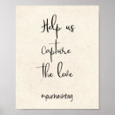 Search for help us capture the love wedding signs Calligraphy