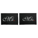Search for husband and wife pillowcases Mr and mrs