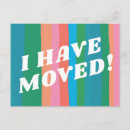 Search for pink moving announcement cards Trendy