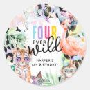Search for fourth birthday stickers Girl