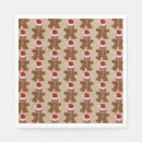 Search for gingerbread man napkins Xmas