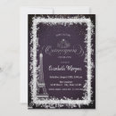 Search for dark purple quinceanera invitations Princess