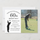 Search for golf 60th birthday invitations Sports