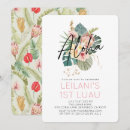 Search for greenery 1st birthday invitations Botanical