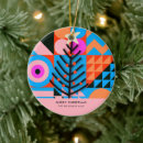 Search for geometric christmas tree decorations Pink