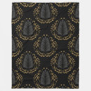 Search for gold and gray blankets Black