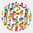 Search for houses round stickers Fun