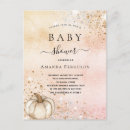 Search for gold pumpkin invitations Blush pink