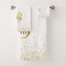 Search for gold glitter bath towels Monogrammed