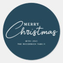 Search for elegant blue stickers Merry christmas