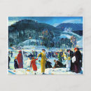 Search for winter painting postcards Vintage
