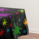 Search for paint splatter tablecloths Yellow
