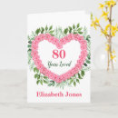 Search for 80 years cards Eighty