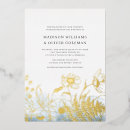 Search for gold foil floral wedding invitations Nature