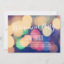 Search for bokeh invitations Retirement party