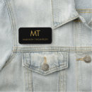 Search for black and gold name tags Employee
