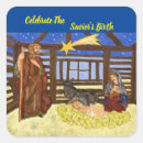 Search for jesus in the manger stickers Christian