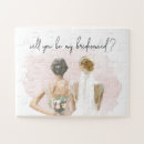 Search for puzzle pieces invitations Bridesmaid