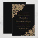 Search for black lace invitations Gold