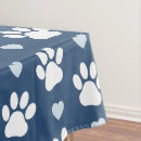 Search for animal paw print tablecloths Dog paws