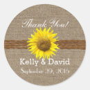 Search for sunflower on burlap stickers Elegant