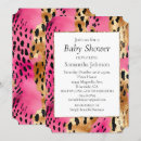 Search for pink leopard baby shower invitations Black