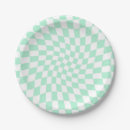 Search for mint green paper plates Retro