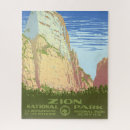 Search for vintage national park puzzles Old fashion