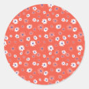 Search for red daisy flower stickers White