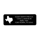 Search for texas shape return address labels Minimalist