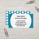 Search for polka dot business cards Teal