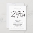 Search for 29th birthday invitations Simple