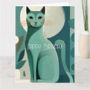 Search for retro cat birthday cards Cute