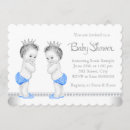 Search for elegant twin baby shower invitations Blue