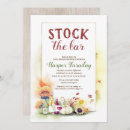 Search for stock the bar bridal shower invitations Alcohol