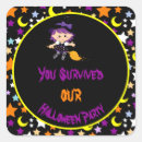 Search for witch costume stickers Trick or treat