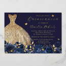 Search for blue butterfly quinceanera invitations Silver