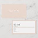 Search for individual business cards Minimalist